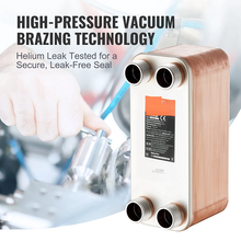 Efficient Copper-Brazed 50 Plate Heat Exchanger for Hydronic Circulation Snow Melting and Heat Recovery Systems