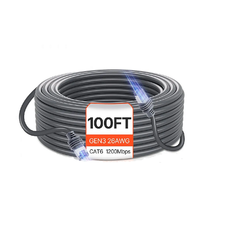 26 AWG Copper Core Compatible with Standard Rectangular V3 VEVOR 100FT Starlink Gen 3 Extension Cable