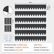 6 Inch x 20' Ft Hammer-in Edging Border with 8 Clips Steel Garden Edging Borders Bendable Metal Landscape Edging (Pack of 6)