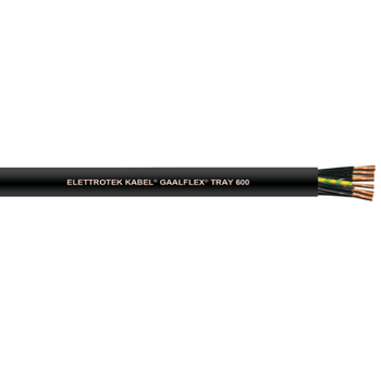 9G1 mm² Bare Copper Unshielded PVC UV Tray 600 Gaalflex Flexible Cable