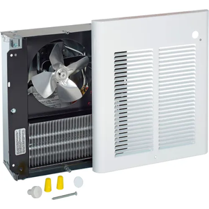 Small Home Fan Forced 120V Wall Heater 1500W Integral Double Pole Thermostat SRA1512DSFPB