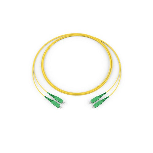 3 Feet Standard SCAPC Simplex SM 2F Zipcord Riser Standard Yellow Jack