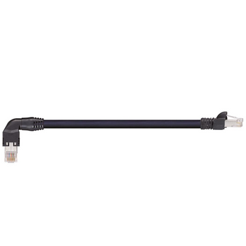 Igus CAT9440310 26 AWG 4P RJ45 Angled L Above A / RJ45 B Connector Crossover Hirose PUR Harnessed CAT5e Cable