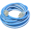 100' Ft Blue and White Supreme 12/3 SJEOW Polar and Solar Extension Cord Cable Outdoor Cold Weather with Power Light Indicator 1639SW0061 (Pack of 4)