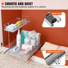 12.6W X 16.5Dx13H inches Heavy Duty Slide Out Pantry Shelves Steel Roll Out Drawers Sliding for Kitchen LX-C9138B( Pack of 2)