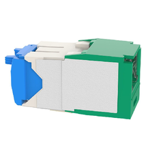 22-26 AWG Mini-Com Cat6A Shuttered Jack Module RJ45 TG Style CJH6X88TGGR