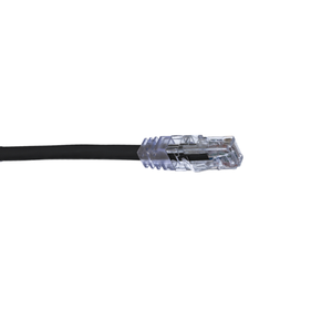 3' 24 AWG Black Cat 6 UTP Copper Patch Cord UTPSP3BLY