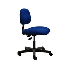 17" H - 22" H Desk Height Chair No Arms PL12-F-BLUE-312 Dark Blue