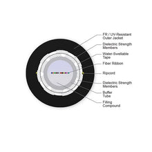 Freedm 12 F Single-mode Ribbon Indoor/Outdoor Riser Gel-Free Cable 012ECF-14101D20
