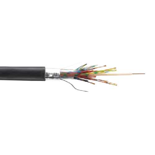 22 AWG 2C Bare Copper Shielded Plenum PVC 150V Low Voltage Power-Limited Circuit Cable