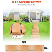 Brown Straight Pathway Roll Out Garden Walkway Wooden Garden