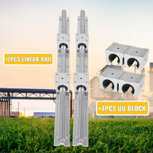 650 mm Linear Guide Rail Set  and 20 mm Slide Blocks (4 PCS) SBR20UU
