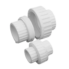 1/2" PVC Schedule 40 Slip x Slip Union Pipe Fitting White