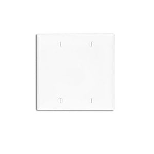 Leviton White Nylon 2 Gang Blank Plate 80725-w