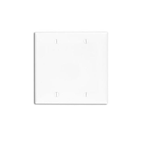Leviton White Nylon 2 Gang Blank Plate 80725-w