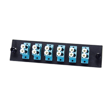 24 Port Quad LC Ceramic Sleeve 50µm 10 Gig Adapter Plate 6124QLC50G