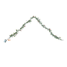 Realistic Greenery Decorated with Vines Olive Leaves and Berries Xmas Decoration (6.6FT)