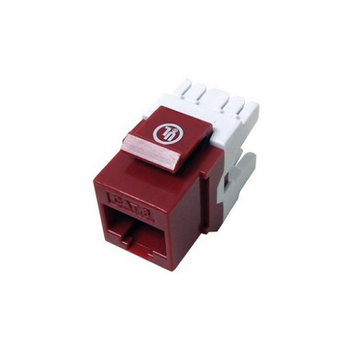 CAT 6 UL Keystone Jack Red 550357