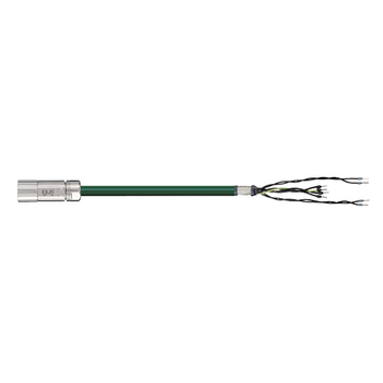 Igus MAT9430004 12/4C 16/2P Round Plug Socket A / Open End B Connector PVC Stöber 1-Motor-4.0 mm² Servo Cable