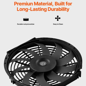 12-Inch Gable Mount Attic Exhaust Fan 1300 CFM with Adjustable Thermostat