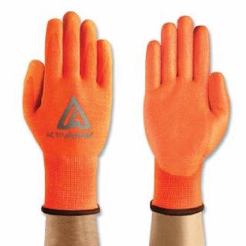 7Size Nitrile Coated Gloves Orange 012-97-013-7