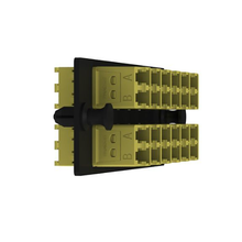 12 Port Opticom Keyed D-Yellow LC Fiber Adapter Panel Duplex FAP12WDYLDLCZ