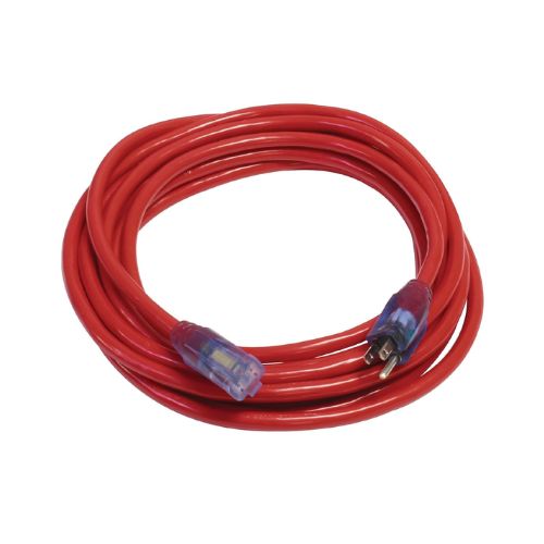 25FT 12/3 SJEOW Light Indicator Outdoor Cold Weather Extension Cord Red