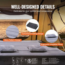 5.5–5.8FT Inflatable Camping Truck Bed Air Mattress with 12V Pump, 2 Pillows & Carry Bag