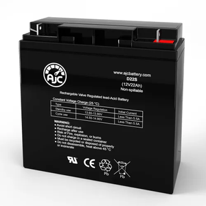 Wheelchair 12 Volt Merits P320 MP3C-Jrv Sealed Lead Acid (AGM) 22Ah Replacement Battery AJC-D22S-J-2-197042