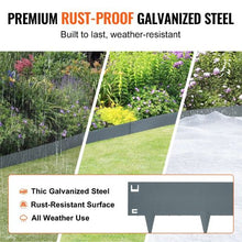 5 Inch x 16.25' Ft Steel Garden Edging Borders Hammer-in Edging Border Bendable Metal Landscape Edging for Yard (Pack of 5)
