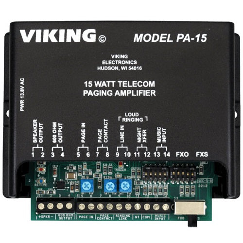 15 Watt Paging Amplifier VIK-PA-15