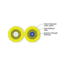 2.8 mm Dia Riser 2 F Single-mode Zipcord Tight-buffered Cable 002E51-31131-24