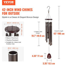 60-Inch Aluminum Memorial Deep Tone Wind Chimes  for Outside W22081