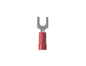 16-22 AWG Vinyl Insulated Fork Terminal Red PV18-8F-MY (Pack Of 1000)