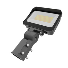 100/120/150W 120-277V Turnable Power and Color CCT 3000K/4000K/5000K LED Flood Light Slip Fitter Mount (Pack of 4)