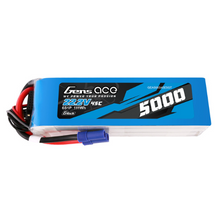 Gens Ace 5000mAh 6S1P 22.2V G-Tech LiPo Battery Pack With EC5 Plug GEA506S45E5GT