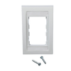 4.5x2.75 Single Gang Executive Series Faceplate Frame ABS Screw Mount CBEWHY