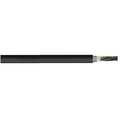 12 AWG 4C Helukabel 62610 TOPSERVE 600 VFD XLPE Motor Power Supply Cable Black