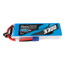 Gens Ace 3300mAh 4S1P 14.8V G-Tech Lipo Battery Pack With EC3 GEA334S45E3GT