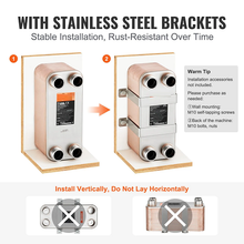 Efficient Copper-Brazed 50 Plate Heat Exchanger for Hydronic Circulation Snow Melting and Heat Recovery Systems