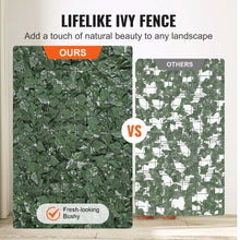 39" x 98" Greenery Ivy Fence with Mesh Backing, Strengthened Joints – Artificial Green Wall Screen JNF012