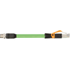 Igus MAT904125477 22 AWG 2P M12 D-Coded Pin A / RJ45 B Connector PVC Industrial Profinet Cable