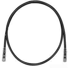 3' 24 AWG Black Cat 6 UTP Copper Patch Cord UTPSP3BLY