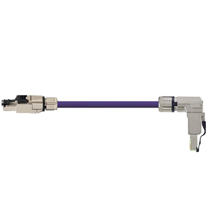 Igus RJ45 A / RJ45 Angled B Connector Telegärtner Harnessed Ethernet CAT6A Cable