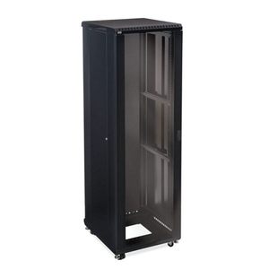 24" 42U Linier Server Glass/Glass Door Cabinet 3103-3-024-42