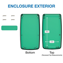 Mother Board Fixing Storage Box Translucent Green ,Hand Held Enclosure With Removable End Panel H65TRGR