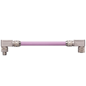 Igus M12 5 Poles Pin A / Socket B Angled Connector Phoenix Contact Harnessed Profibus Cable