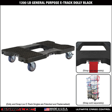 Snap-Loc General Purpose E-Track Black Dolly SL1200D4TB
