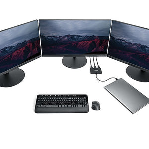3-Port USB-C Multi-Monitor Adapter USB Type-C to 3x HDMI MST Hub Triple 1080p 60Hz HDMI