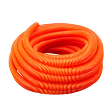 1 1/2" Flexible Polyethylene Split Corrugated Wire Loom Tubing Orange 100FT